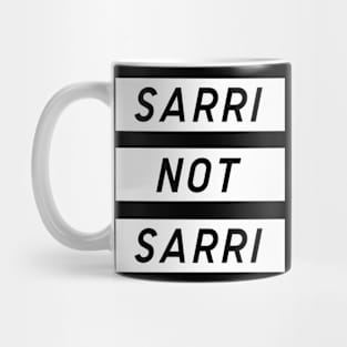 Sarri Not Sarri Black Mug